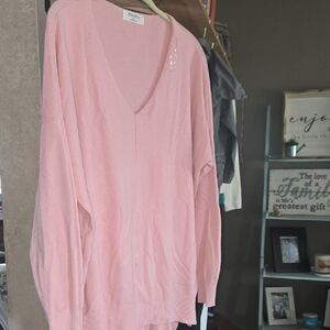 Zenana Soft Light Pink Sweater